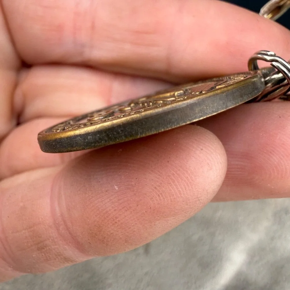 Vintage First American‎ Title Insurance Company Keychain Brass